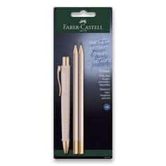 Faber-Castell Kuličkové pero Poly Ball Urban Gold sada, 3 ks, pale rose