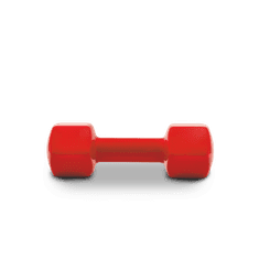 Power System Vinyl Dumbell 3 kg red