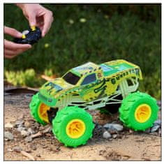 Mattel Hot Wheels RC MONSTER TRUCKS GUNKSTER SVÍTÍCÍ VE TMĚ 1:15