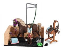 Schleich Horse Club 42438 Mycí box s Emily a Lunou