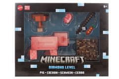 Mattel Minecraft Diamond level sběratelská figurka-Pig HTM04