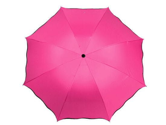 Dámský skládací deštník kouzelný - růžová malinová