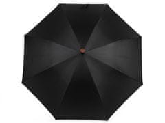Deštník s vycházkovou holí - černá