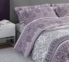 FARO Textil Povlečení ze saténové bavlny Lerdy 004 160 x 200 cm fialové