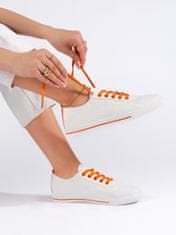 Amiatex Originální tenisky bílé dámské + Ponožky Gatta Calzino Strech, bílé, 36