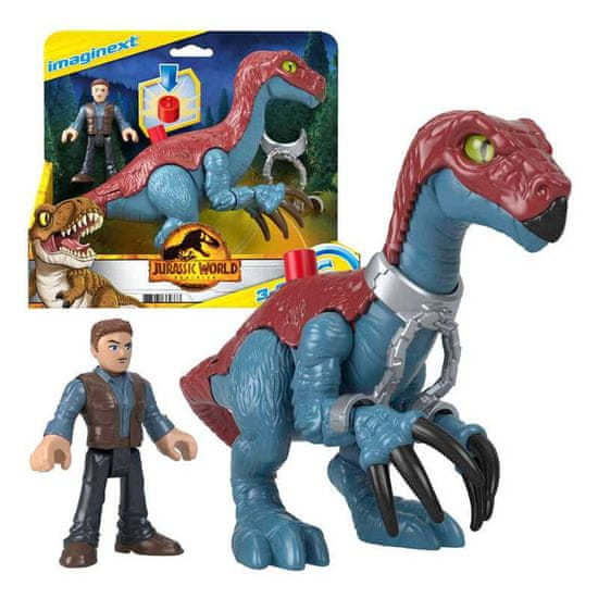 KOMFORTHOME Jurský svět set Imaginext figurky Therizinosaurus + Owen ZA5096