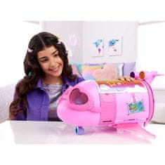 KOMFORTHOME Růžové duhové letadlo Panenka Barbie Extra Fly Minis pilot ZA5092