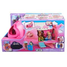 KOMFORTHOME Růžové duhové letadlo Panenka Barbie Extra Fly Minis pilot ZA5092