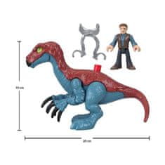 KOMFORTHOME Jurský svět set Imaginext figurky Therizinosaurus + Owen ZA5096
