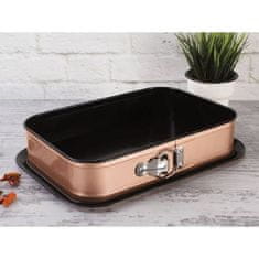 Berlingerhaus Forma s nepřilnavým povrchem BH-6474 2v1 Rosegold Metallic Line 39x27x7,5cm