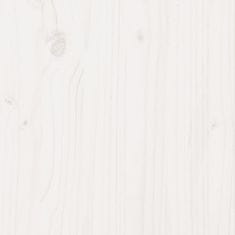Petromila Zahradní truhlík bílý 80 x 80 x 46 cm masivní borové dřevo