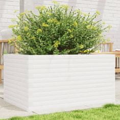 Petromila Zahradní truhlík bílý 90 x 60 x 46 cm masivní borové dřevo