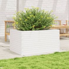 Petromila Zahradní truhlík bílý 90 x 60 x 46 cm masivní borové dřevo
