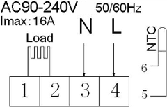 BOT WiFi pokojový termostat Tuya RT6 16A bílá