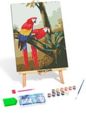 Norimpex Diamantová mozaika a malba No. 2W1 Parrots 40X50 cm