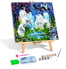 Norimpex Diamantová mozaika a malba No. Unicorns 2W1 40X50 cm