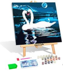 Norimpex Diamantová mozaika a malba No. Swans 2W1 40X50 cm