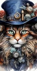 Norimpex Diamantová mozaika Steampunk Cat 30X40