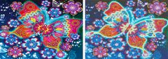 Norimpex Diamantová mozaika Butterfly Colour In Flower Luminous 30X40 cm