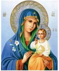 Norimpex Diamantová mozaika Panny Marie s dítětem v modré barvě 