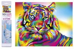 Norimpex Diamantová barevná mozaika Tiger Rozměry 30 cm X 40 cm