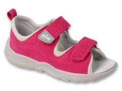 Befado dívčí sandálky s koženou stélkou FLY 721P003 obuv vhodná i pro nohy s vyšší klenbou vel. 25