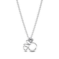Pandora Stříbrný náhrdelník Silueta Minnie Disney 393187C01-45