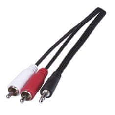 Emos Emos Kabel JACK 3,5mm stereo, vidlice - 2x CINCH vidlice 3m