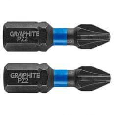 Graphite Bit úderový PZ2 x 25 mm, 2 ks - Graphite