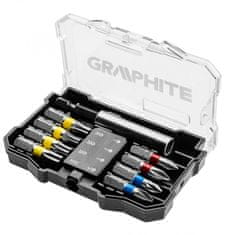 Graphite Sada bitů - křížové a torx, magnetický držák, 10 ks - Graphite