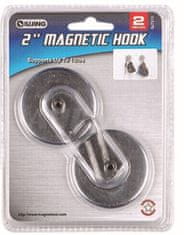 AHtool Magnetické háčky, průměr 50 mm, nosnost 7 kg, sada 2 ks