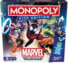 Hasbro Hasbro MONOPOLY FLIP MARVEL - anglická verze