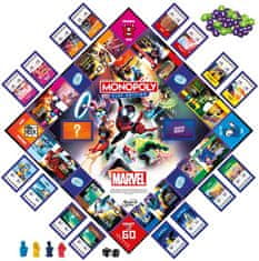 Hasbro Hasbro MONOPOLY FLIP MARVEL - anglická verze