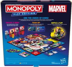 Hasbro Hasbro MONOPOLY FLIP MARVEL - anglická verze