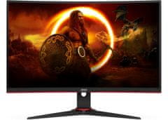 AOC AOC C27G2 - 27" LED, Full HD, VA, 165Hz, HDMI,DP, 3,5mm jack, prohnutý monitor