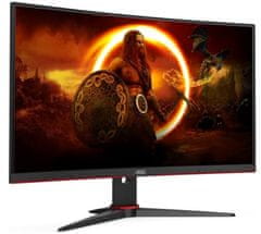 AOC AOC C27G2 - 27" LED, Full HD, VA, 165Hz, HDMI,DP, 3,5mm jack, prohnutý monitor