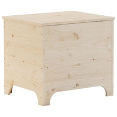 Petromila Úložný box s víkem RANA 60 x 49 x 54 cm masivní borové dřevo