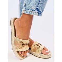 Khaki žabky espadrille velikost 39