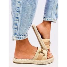 Khaki žabky espadrille velikost 39