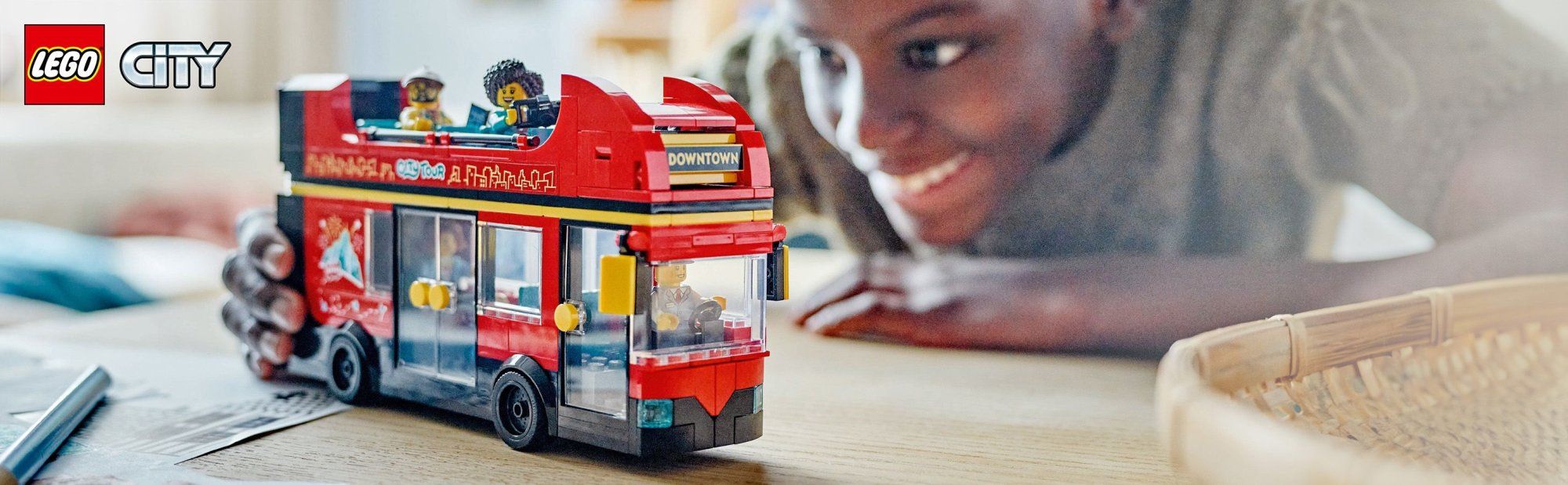 LEGO City 60407 Červený dvoupodlažní vyhlídkový autobus