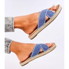 Dámské žabky espadrille Blue velikost 41