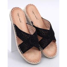 Dámské žabky espadrille Black velikost 41