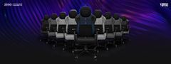YUMISU Herní židle YUMISU kancelářská židle 2050 Magnetic výškově nastavitelná do 150kg zatížitelné opěradlo a sedák ze studené pěny ČERNÁ látka