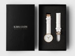 Karlsson Watch Charm pro ženy ocelová bílá KARLSSON