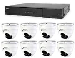 Avtech Kamerový set 1x NVR AVH2109AX a 8x 2MPX Motorzoom IP Dome kamera DGM2443SVSE + 8x Kabel UTP 1x RJ45 - 1x RJ45 Cat5e 15m!