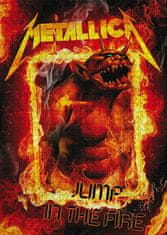 CurePink Puzzle Metallica: Ohnivý démon 1000 kusů (50 x 70 cm)