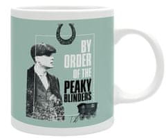 CurePink Keramický hrnek Peaky Blinders: By Order Of (objem 320 ml)