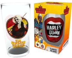 CurePink Sklenice DC Comics: Harley Quinn (objem 400 ml)