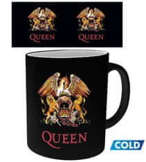 CurePink Proměňovací keramický hrnek Queen: Znak (objem 300 ml)