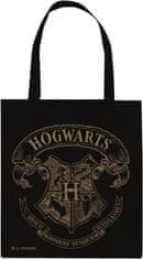 CurePink Shopping taška na rameno Harry Potter: Erb Bradavic (37 x 42 cm)